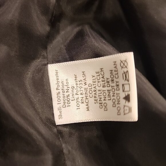 Susan Graver Womens size XL Crinkle Iridescent Patchwork Jacket A93378 Purple - Picture 6 of 8